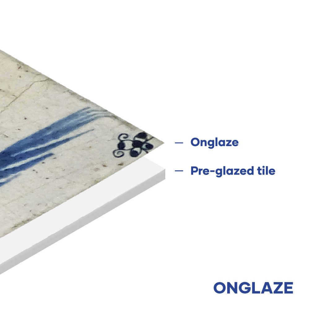 Onglaze tile diagram